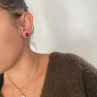 Puces petits ronds  édition « éclats de noisette » boucles d’oreilles