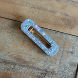 Barrette rectangle disco