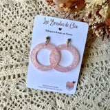 Cercles paillettes - boucles d’oreilles (11 couleurs)