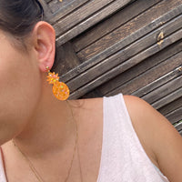 Ananas paillettes (2 couleurs différentes) - boucles d’oreilles