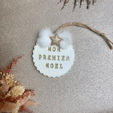 Médaillon pompon et étoile