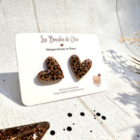 boucles d’oreilles puces coeur graou