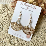 Eventail paillettes - boucles d’oreilles (11 couleurs)