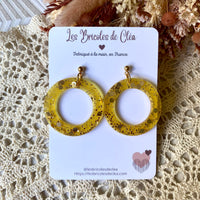 Cercles paillettes - boucles d’oreilles (11 couleurs)