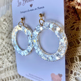 Cercles paillettes - boucles d’oreilles (11 couleurs)