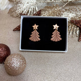 SAPIN MARRON - Boucles d'oreilles