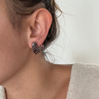 boucles d’oreilles puces coeur graou