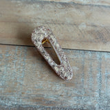 Barrette triangle dorée