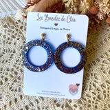 Cercles paillettes - boucles d’oreilles (11 couleurs)