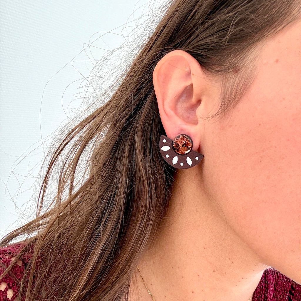 Boucles d’oreilles MAYA (vendues sans créoles)