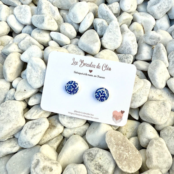 Puces rondes calypso - boucles d’oreilles