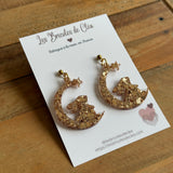 (Pré-commande) boucles d’oreilles - lapin lune