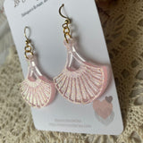 Eventail paillettes - boucles d’oreilles (11 couleurs)