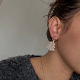 SAPIN BEIGE - Boucles d'oreilles