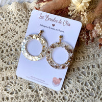 Cercles paillettes - boucles d’oreilles (11 couleurs)