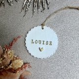 Médaillon personnalisable UN prénom et cœur