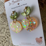 « Garde la pêche » paillettes - boucles d’oreilles paillettes