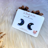 Puces LUNE - boucles d’oreilles