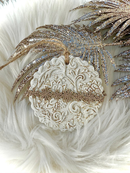 Médaillon rond décoration de Noël