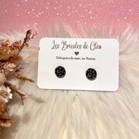boucles d’oreilles puces petit rond (une paire)