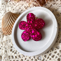 Fleur barrette ou broche paillette - une pièce (5 couleurs)