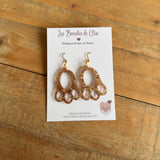 boucles d’oreilles - Paire pattes de lapin