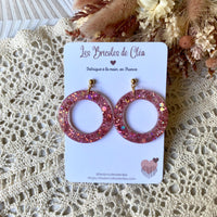 Cercles paillettes - boucles d’oreilles (11 couleurs)