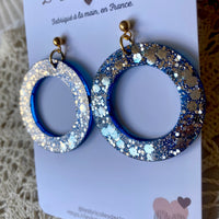 Cercles paillettes - boucles d’oreilles (11 couleurs)