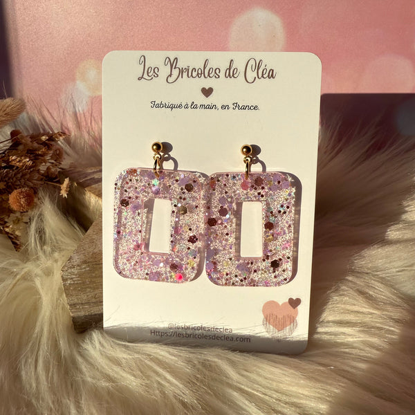 Paire paillettes n°05 - édition lilas
