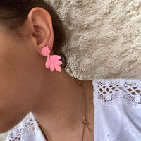 LILY rose édition pamplemousse  - Boucles d'oreilles