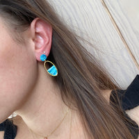 MADDIE bleu - Boucles d'oreilles