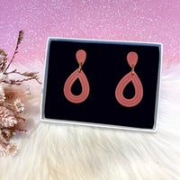 DROPY marron - Boucles d'oreilles